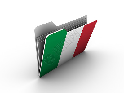 意大利图标带有 Italy 标志的图标背景