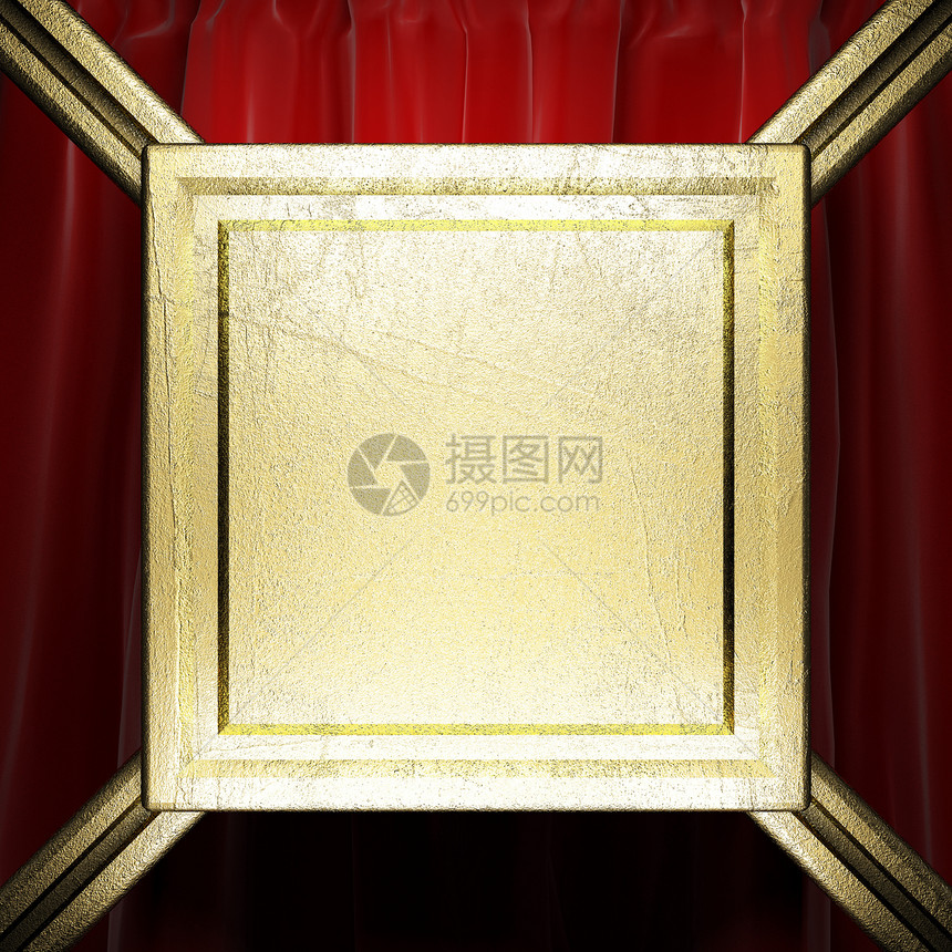 金色的红幕奢华歌剧宣传金属窗帘奖项展示娱乐展览推介会图片