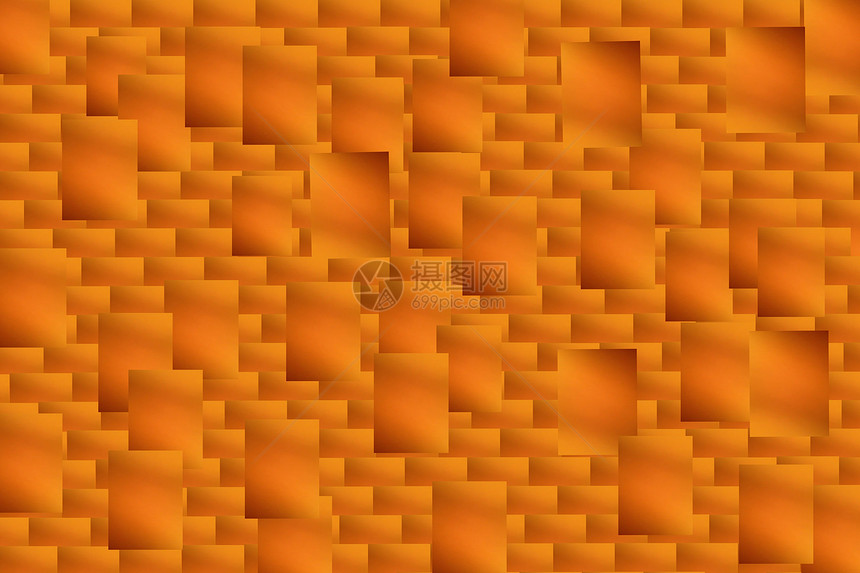 摘要 橙色棕色马赛克背景墙纸技术图像横幅黄色框架条纹橙子拼贴画数字化图片