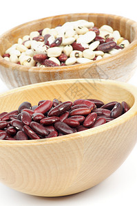 红豆和白豆素食者紫色棕色红色食物杂色纹理宏观蔬菜营养背景图片