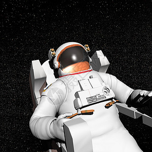 富氧空间空间宇航员 - 3D背景