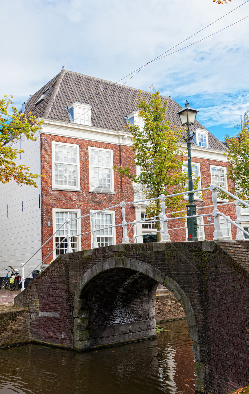 Delft频道的美景(荷兰)图片