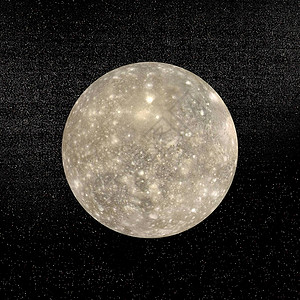 Callisto 行星 - 3D 转化背景图片