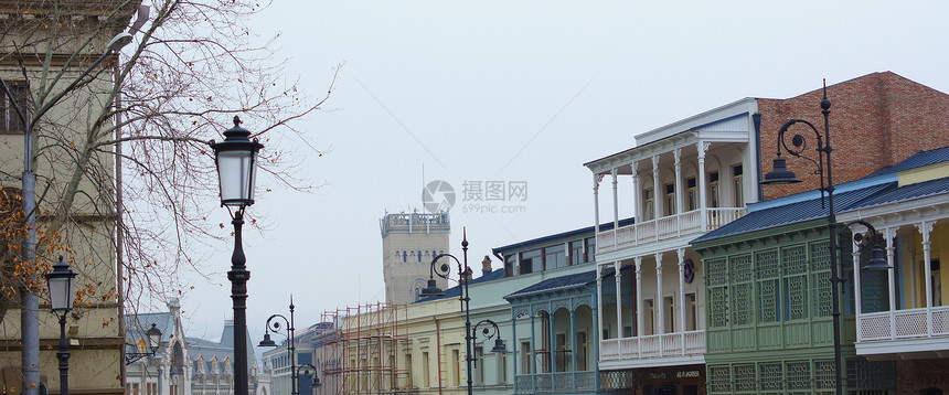 格鲁吉亚建筑历史木头谷仓街道日志民间明信片农场窗户城市图片