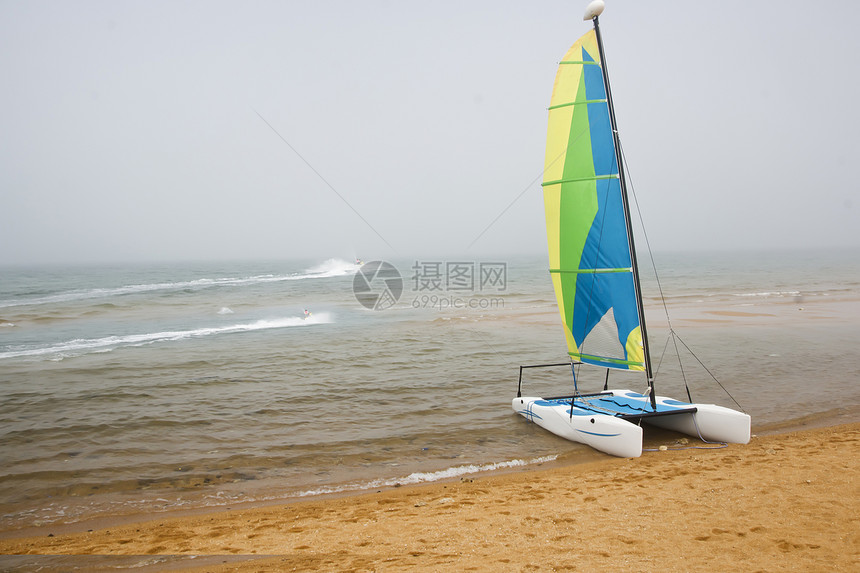 海沙滩临时背景图像地平线海岸旅游冲浪渔船航行海洋海滩排球太阳图片