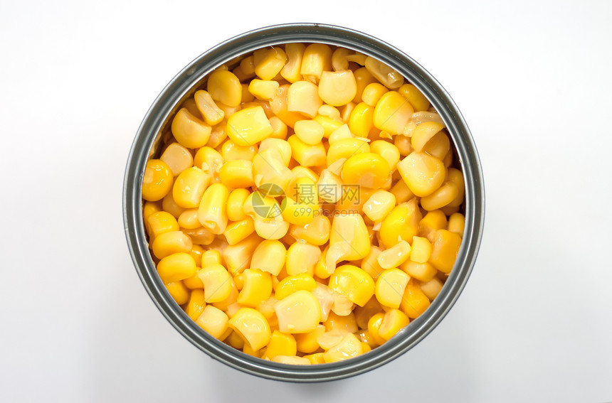 玉米在罐中图片