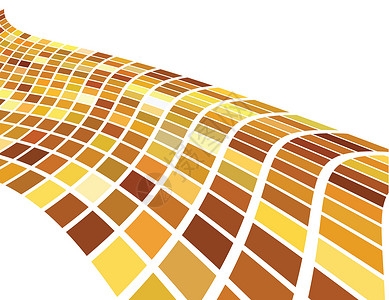 矢量金色抽象背景网格横幅艺术品海浪金子立方体派对编队商业白色背景图片