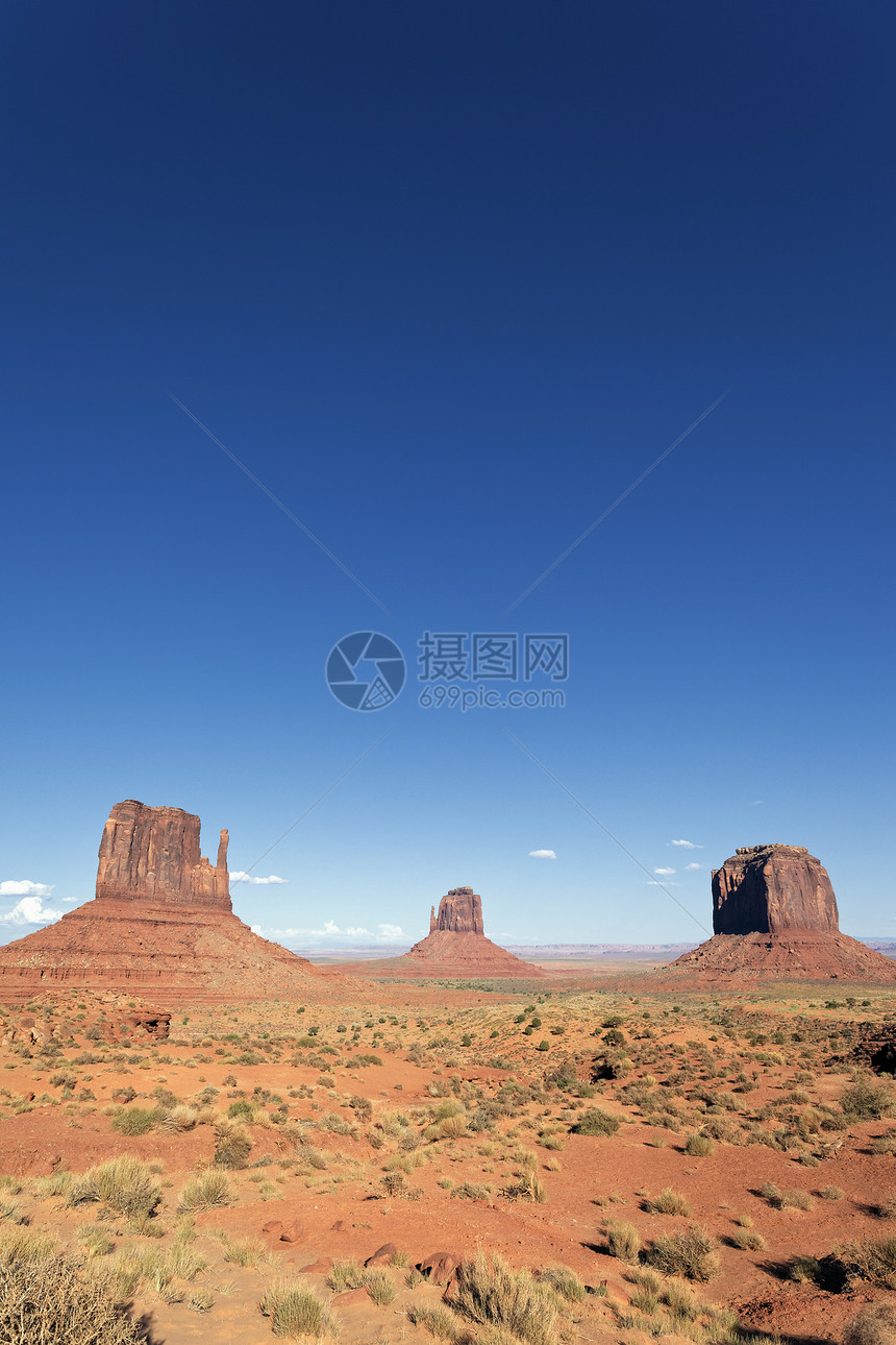 古迹谷垂直视图岩石台面蓝色天空土地纪念碑地标国家地球孤独图片
