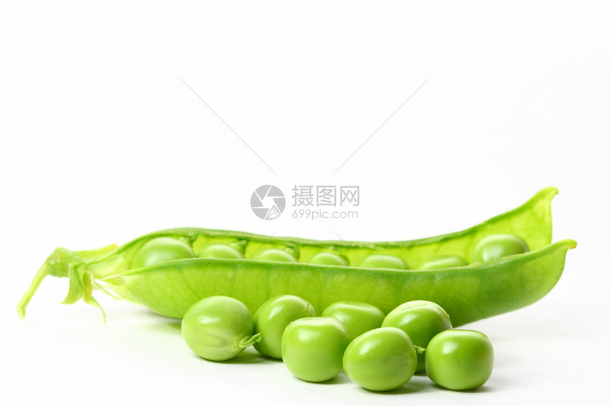 孤立的豌豆蔬菜粮食宏观小吃市场扣子食物绿色种子团体图片