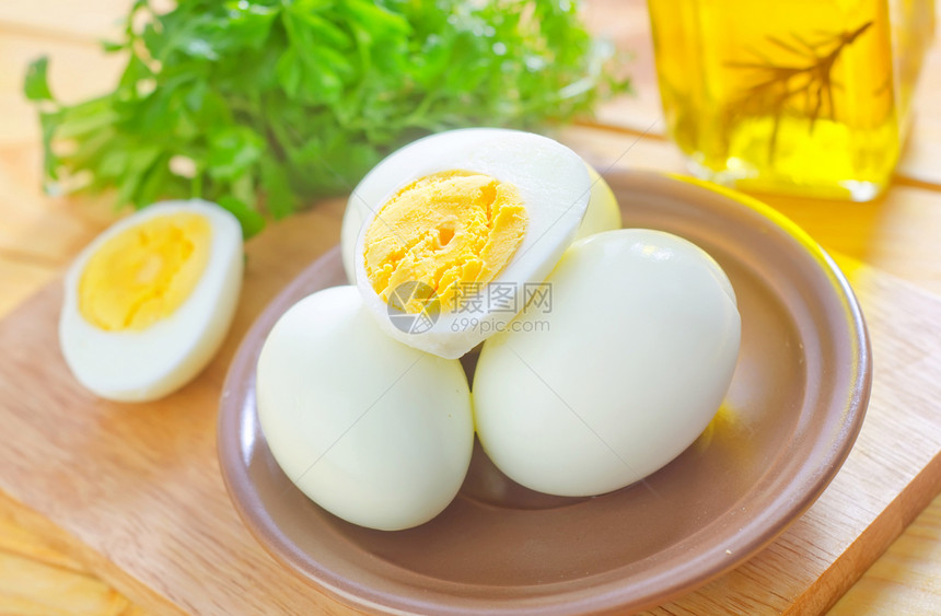 煮鸡蛋服务营养香菜早餐橙子小吃牛奶午餐食物烹饪图片