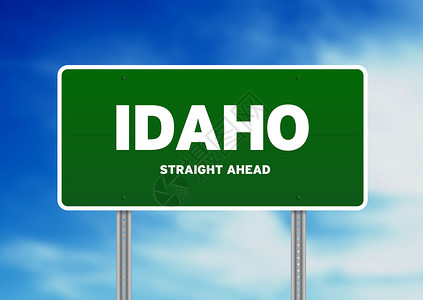 爱达荷公路标志背景图片