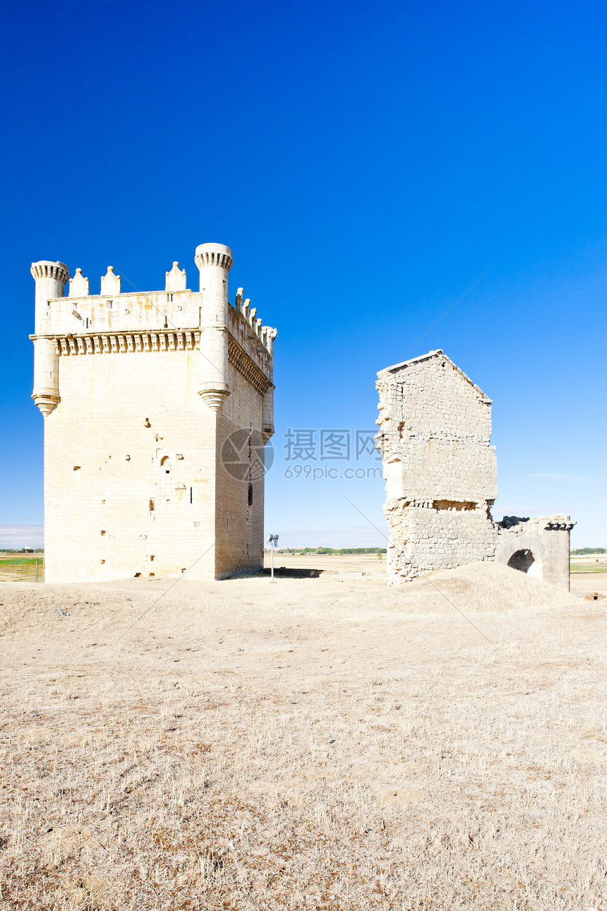 西班牙卡斯蒂利亚和莱昂贝尔蒙特德坎波斯城堡建筑学世界历史性建筑历史景点地标位置旅行外观图片