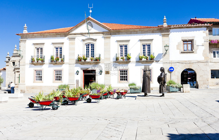 米兰达杜罗 葡萄牙位置外观历史城市建筑学世界房子景点建筑正方形图片