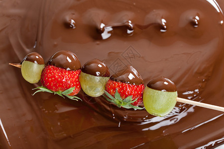 巧克力甜点营养棕色诱惑静物食物火锅水果背景图片
