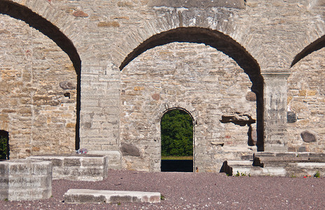 布里吉特皮里塔女修道院建筑废墟教会建筑学棕色宗教回廊历史背景