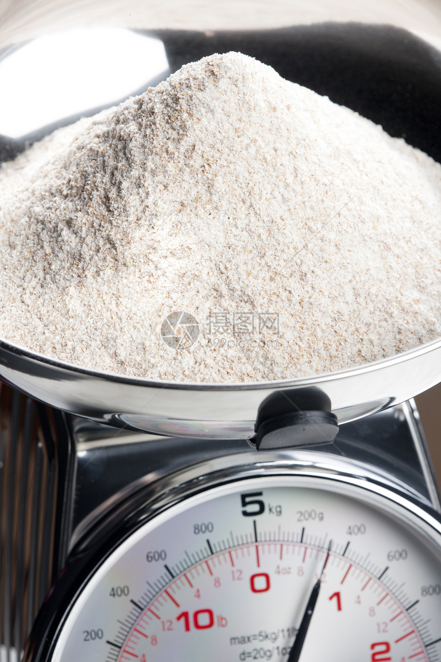 配面粉的厨房用餐表重机重量家电厨具静物食品称重机内饰平衡器具图片