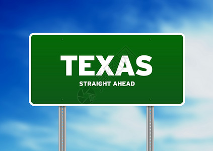得克萨斯公路标志背景图片