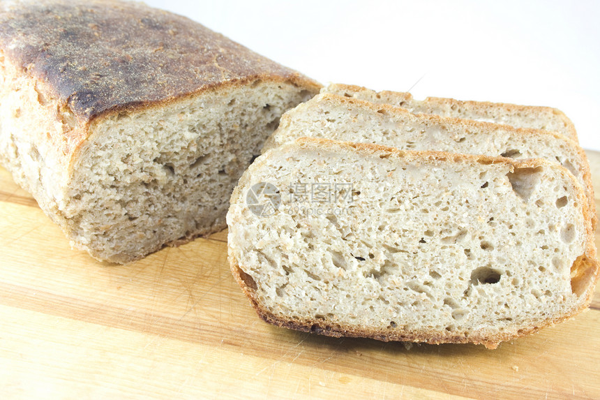 全餐面包粮食生活化合物脆皮木板营养饮食小麦碳水谷物图片