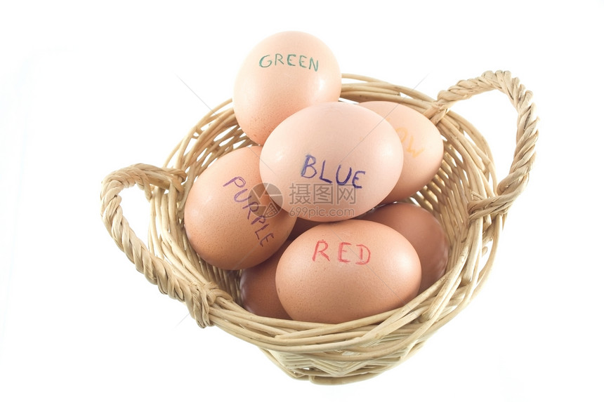 复活节鸡蛋篮子问候语食物庆典传统宗教字母工作室图片