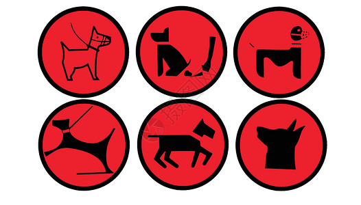 狗向量标志背景图片