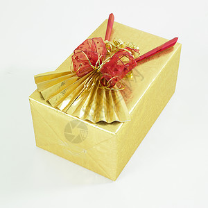 包裹礼品乐队节日礼物金子包装静物活动传统宴席背景图片