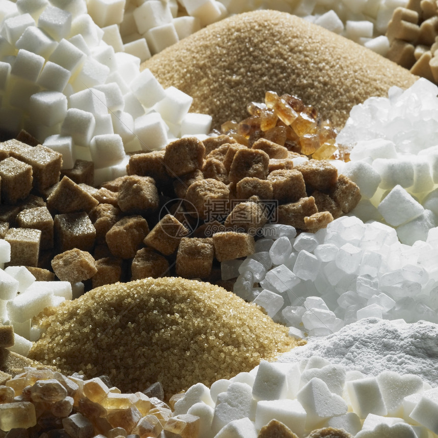 含糖尚可食糖蔗糖白色块糖棕色静物食物肿块糖果食品营养图片