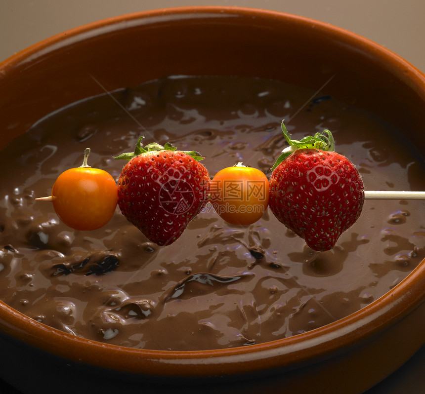 巧克力甜点插图食物糖果酸浆食品内饰水果火锅营养诱惑图片