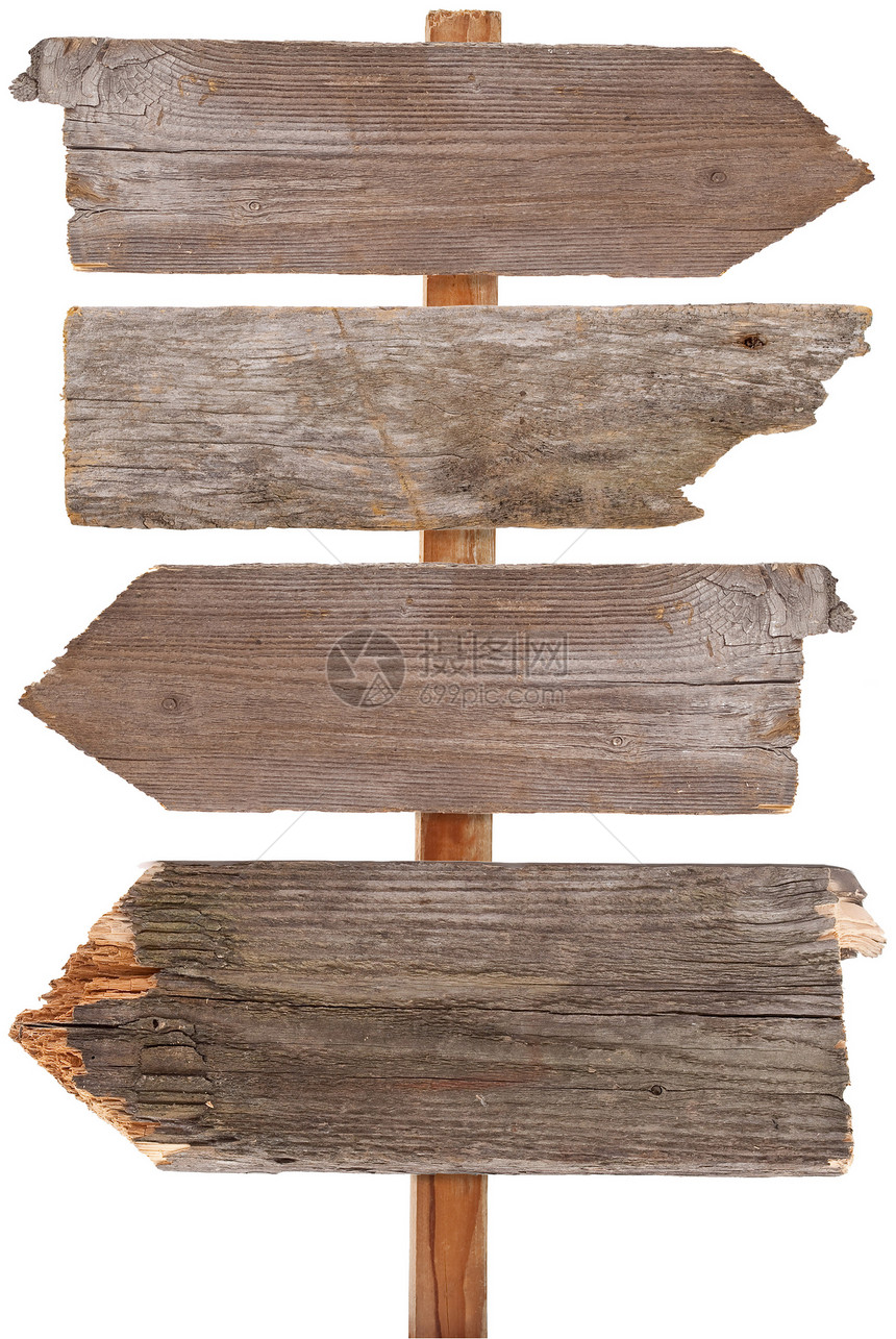 木质标志目录木板广告牌白色柱子空白适应症邮政指导指针图片