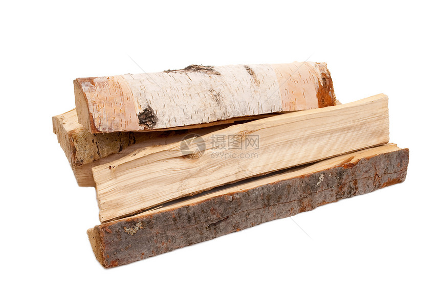 白色的木柴木材木头团体硬木柴堆日志桦木图片