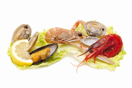 海产海鲜动物小龙虾贝类营养螃蟹市场对虾宪兵美食商业高清图片