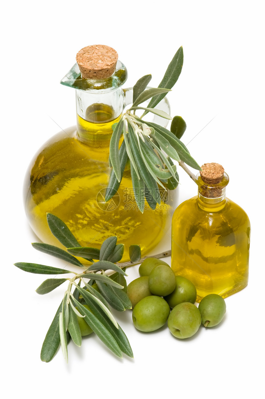 橄榄油黄色香料绿色水果橄榄成分生活营养图片
