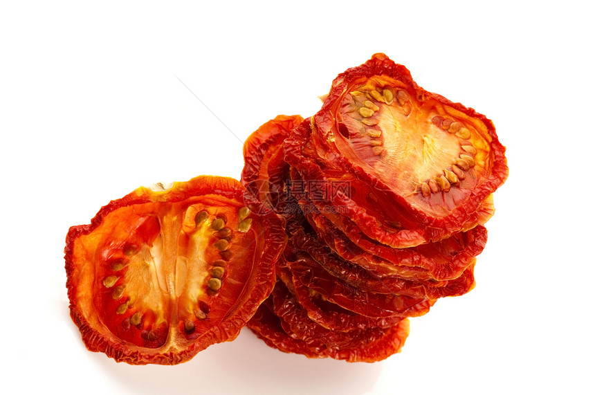 意大利日晒干西红番茄红色蔬菜脱水水平框架美食种子图片