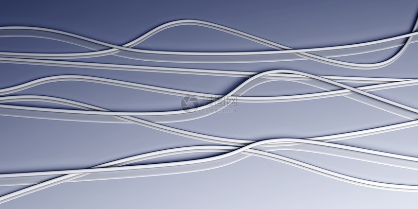 电缆技术金属数据网络力量火线纤维曲线电子图片