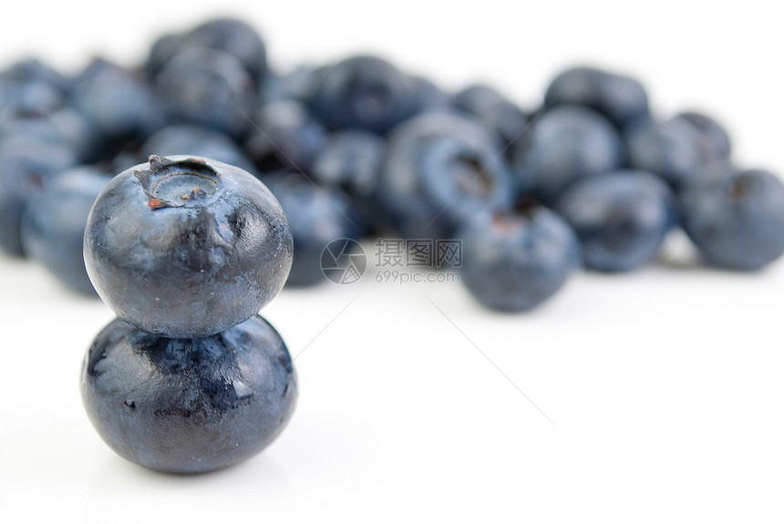 蓝莓水果小吃甜点叶子浆果宏观覆盆子蓝色养分营养图片