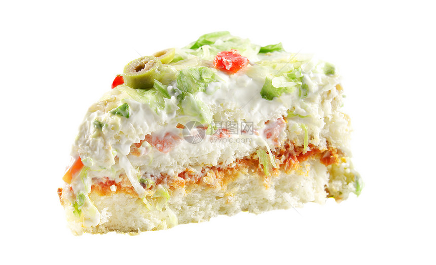 蔬菜蛋糕食物白色馅饼糕点派对红色沙拉美食绿色装饰图片
