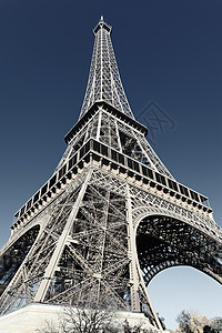 Eiffel塔 有特别摄影处理法背景图片
