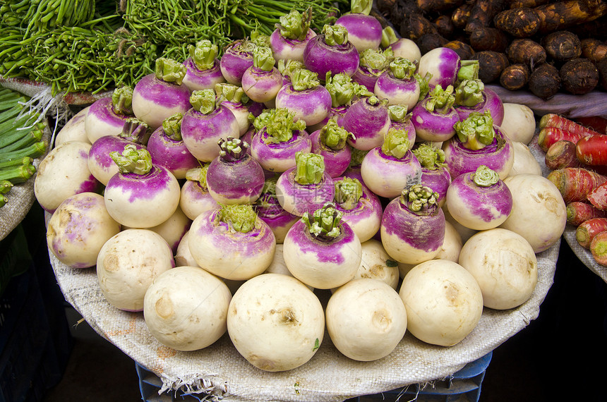 印度德里街市新红菜市场图片