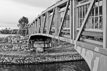 小桥金属结构立交桥背景图片