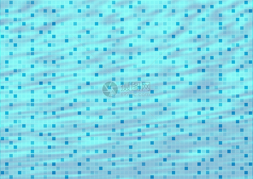 A 背景摘要墙纸马赛克潜水技术柱子像素化游泳池蓝色水池洗澡图片