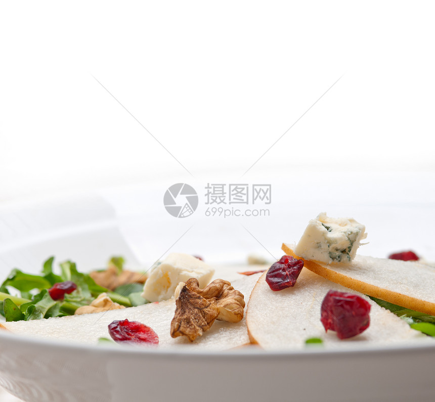 新鲜的豆子花椰菜干酪沙拉水果美食食物蔬菜洋葱叶子盘子维生素青菜胡椒图片