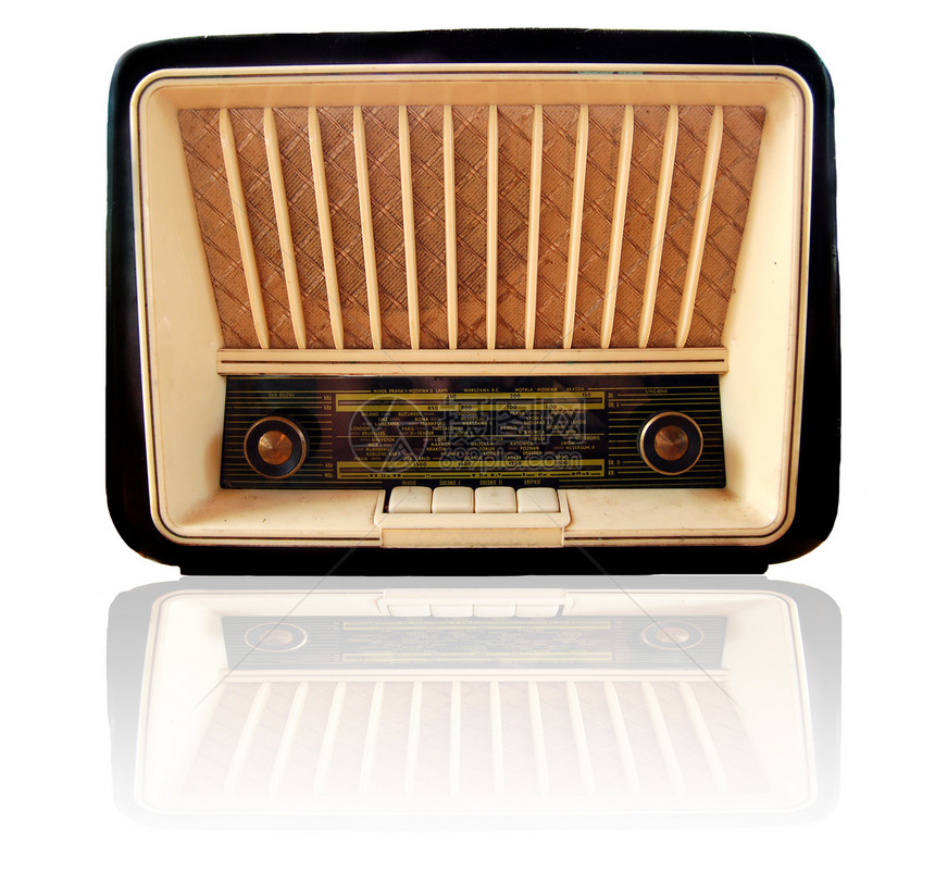 旧旧复古无线电台频率技术曲调播送天线音乐唱歌扬声器晶体管乡愁图片