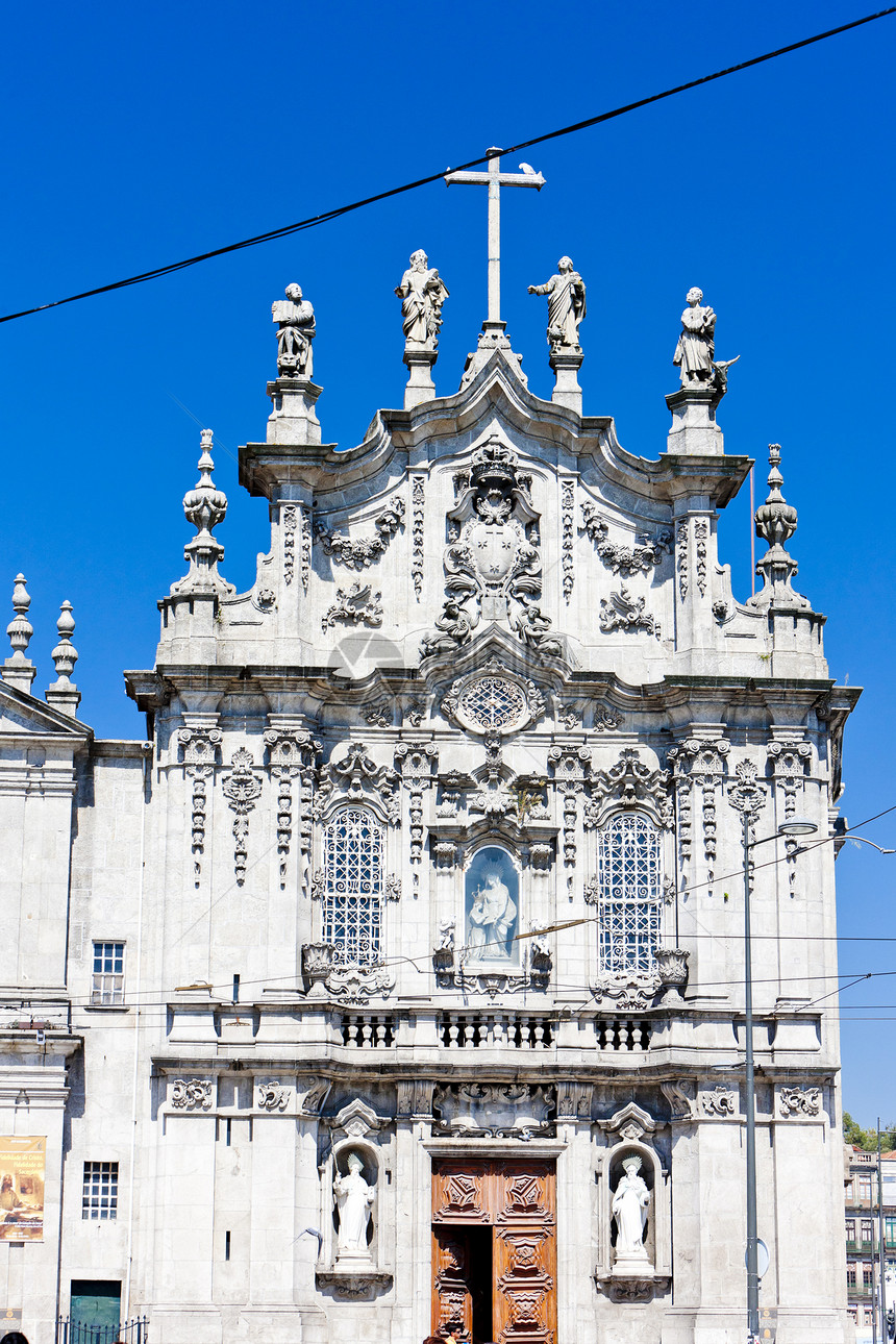葡萄牙杜罗省波尔图卡莫教堂建筑教会外观景点历史城市位置世界遗产历史性世界图片