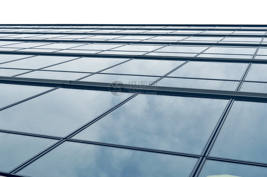 天空压台高楼办公室商业窗户建筑摩天大楼城市景观蓝色玻璃图片