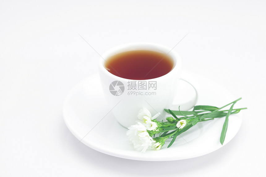 茶杯和甘菊 白上与世隔绝图片