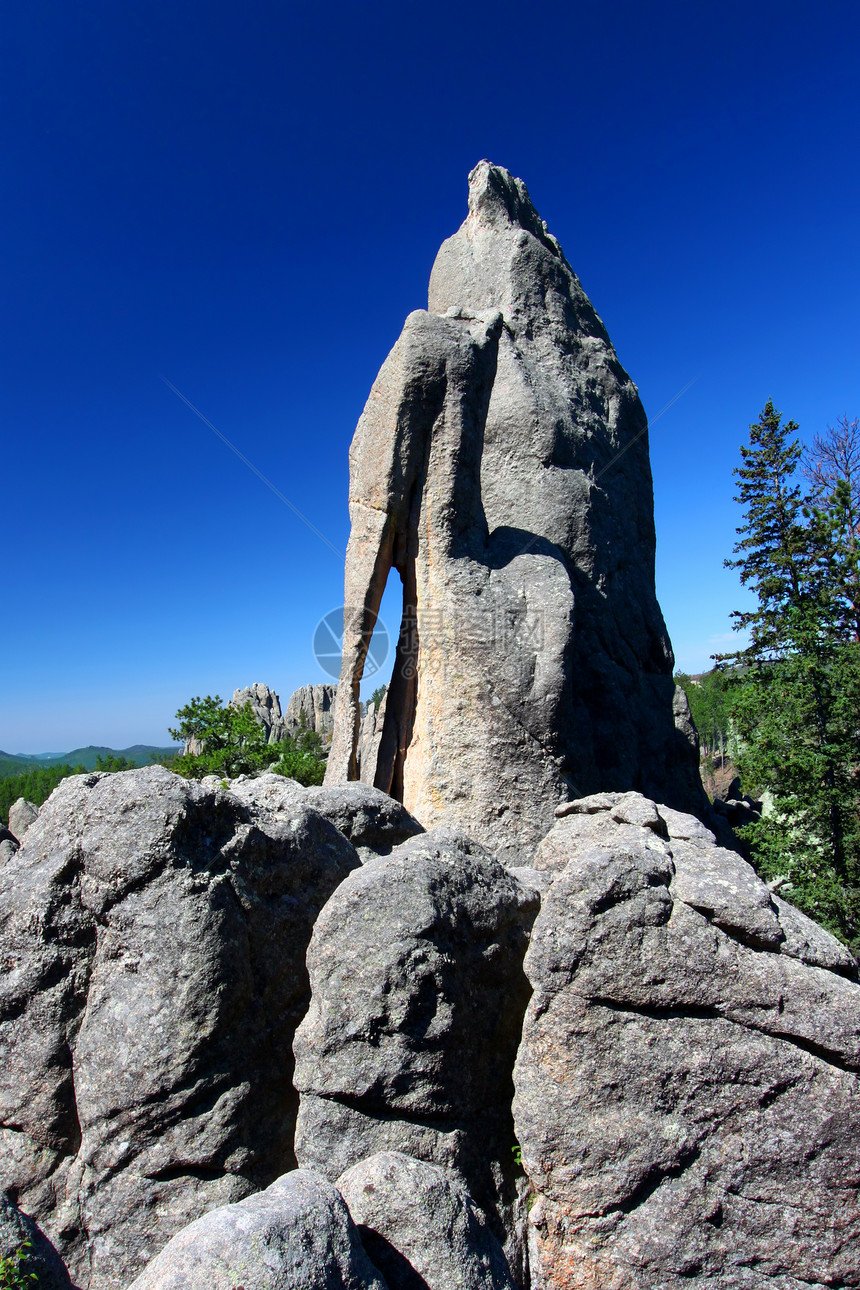 针眼形成  南达科他州丘陵环境纪念碑生态岩石石头编队场景公园旅行图片