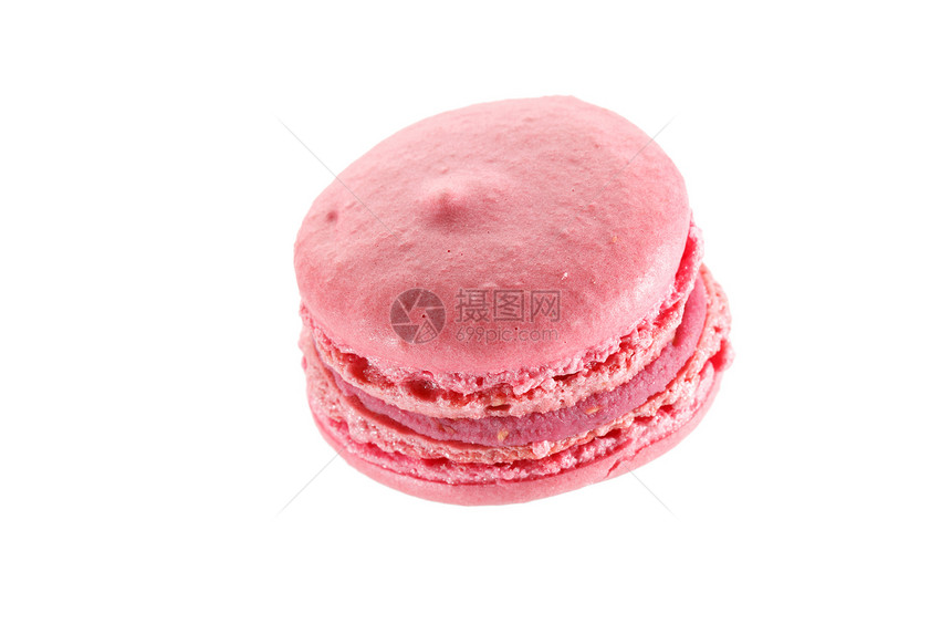法国马卡粉色糕点饼干美食甜点奶油糖果食物杏仁图片