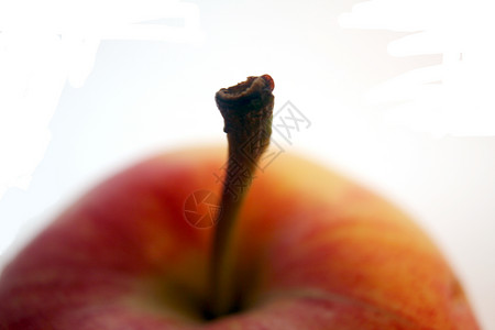一个苹果红色水果食物美食背景图片