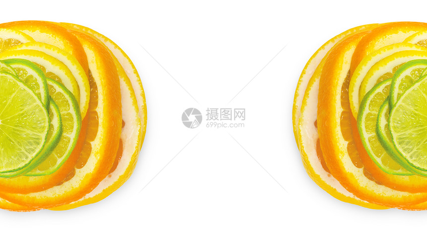 混合水果橙子柠檬市场果味情调饮食异国食物营养小吃图片