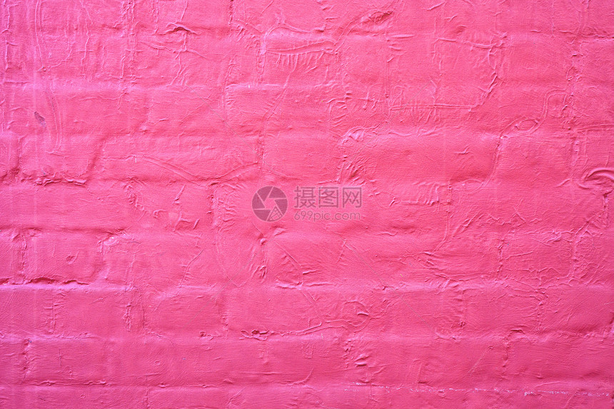 红墙粉色房子水泥建筑红色图片