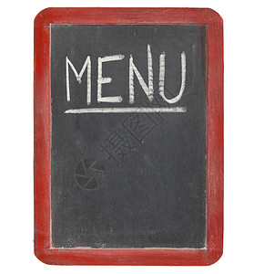 菜单黑板符号白色服务粉笔红色营销网络餐厅木头背景图片